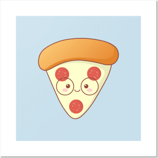 Kawaii Pizza Posters and Art